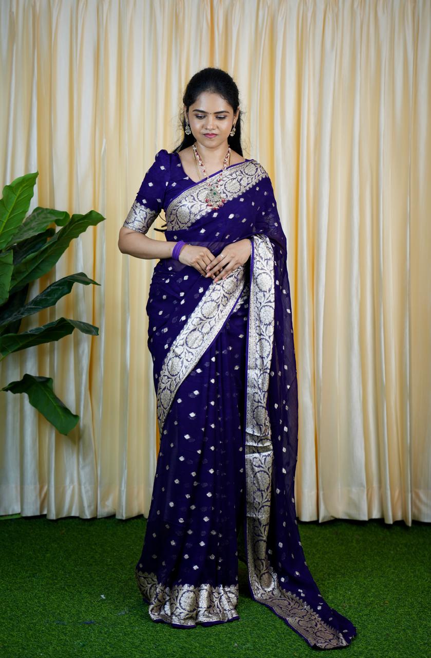 Viscose Georgette sarees❌