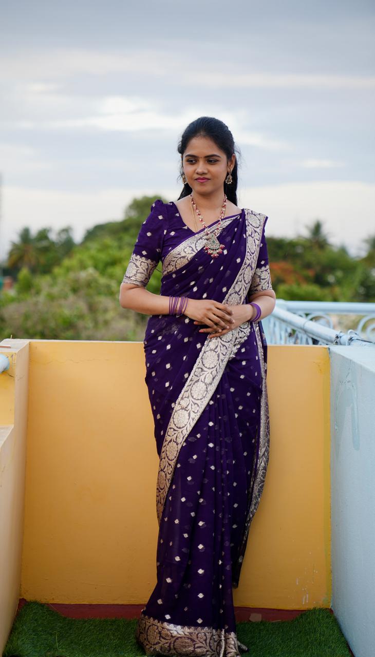 Viscose Georgette sarees❌