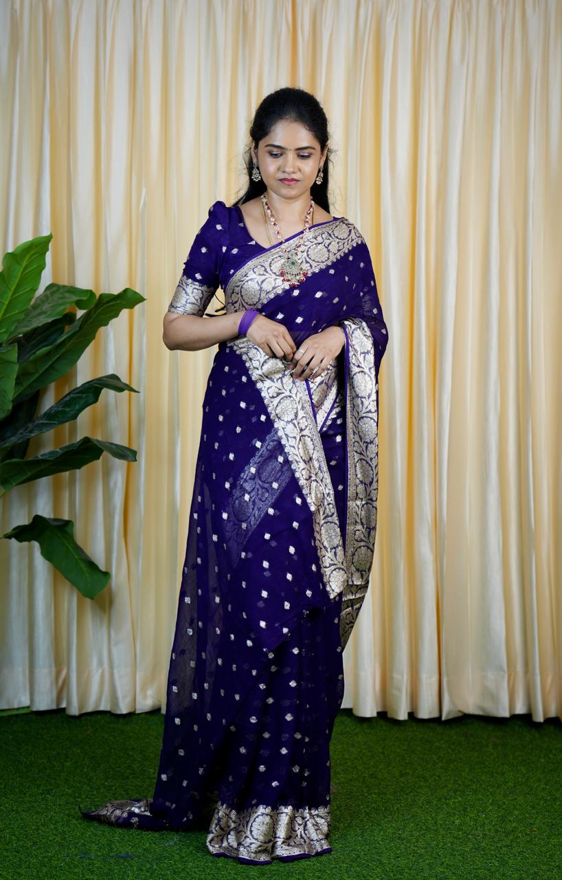 Viscose Georgette sarees❌