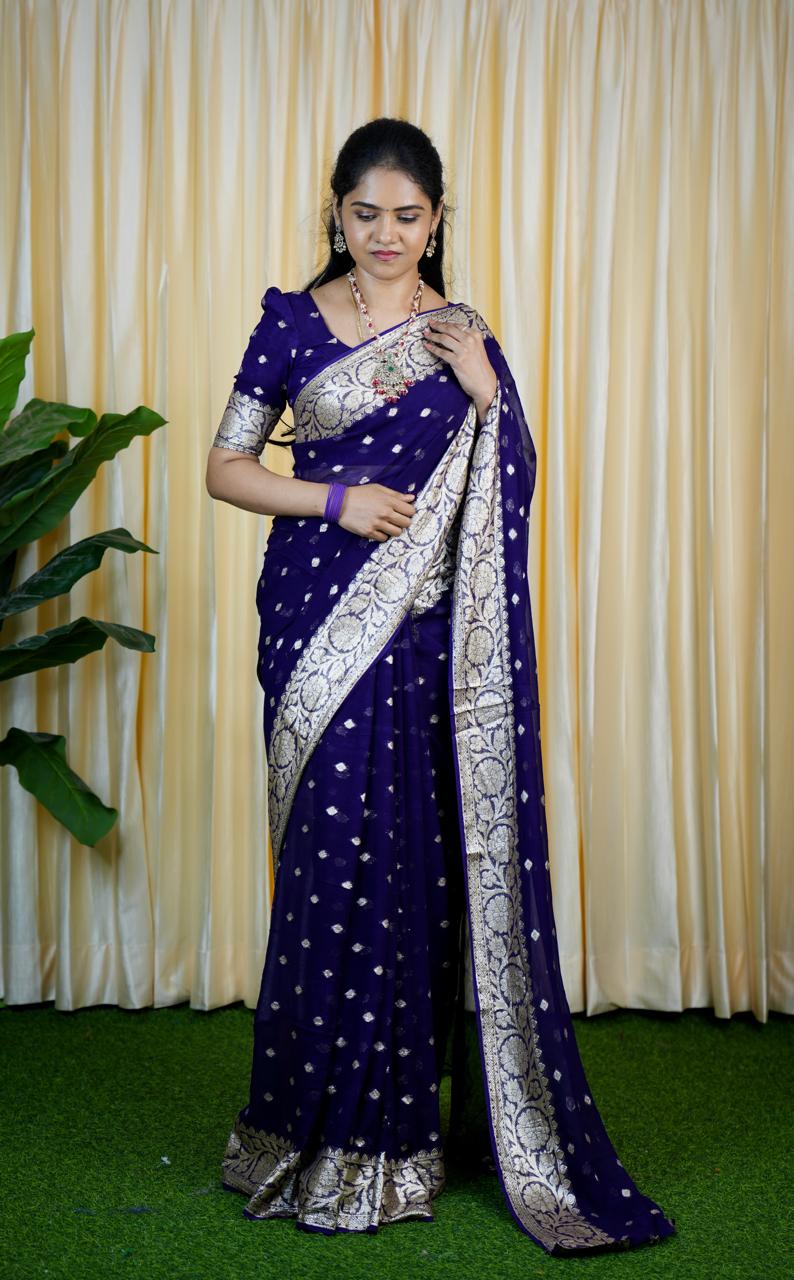 Viscose Georgette sarees❌