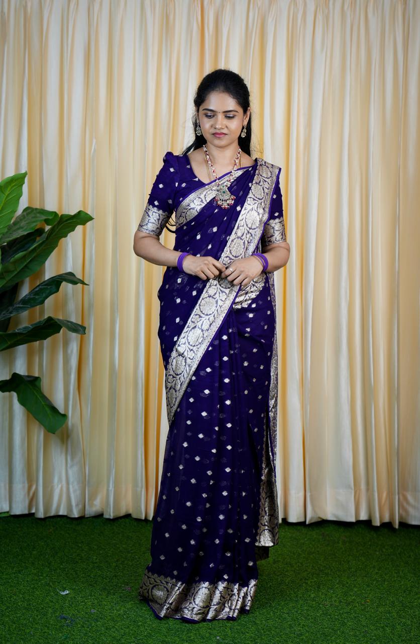 Viscose Georgette sarees❌