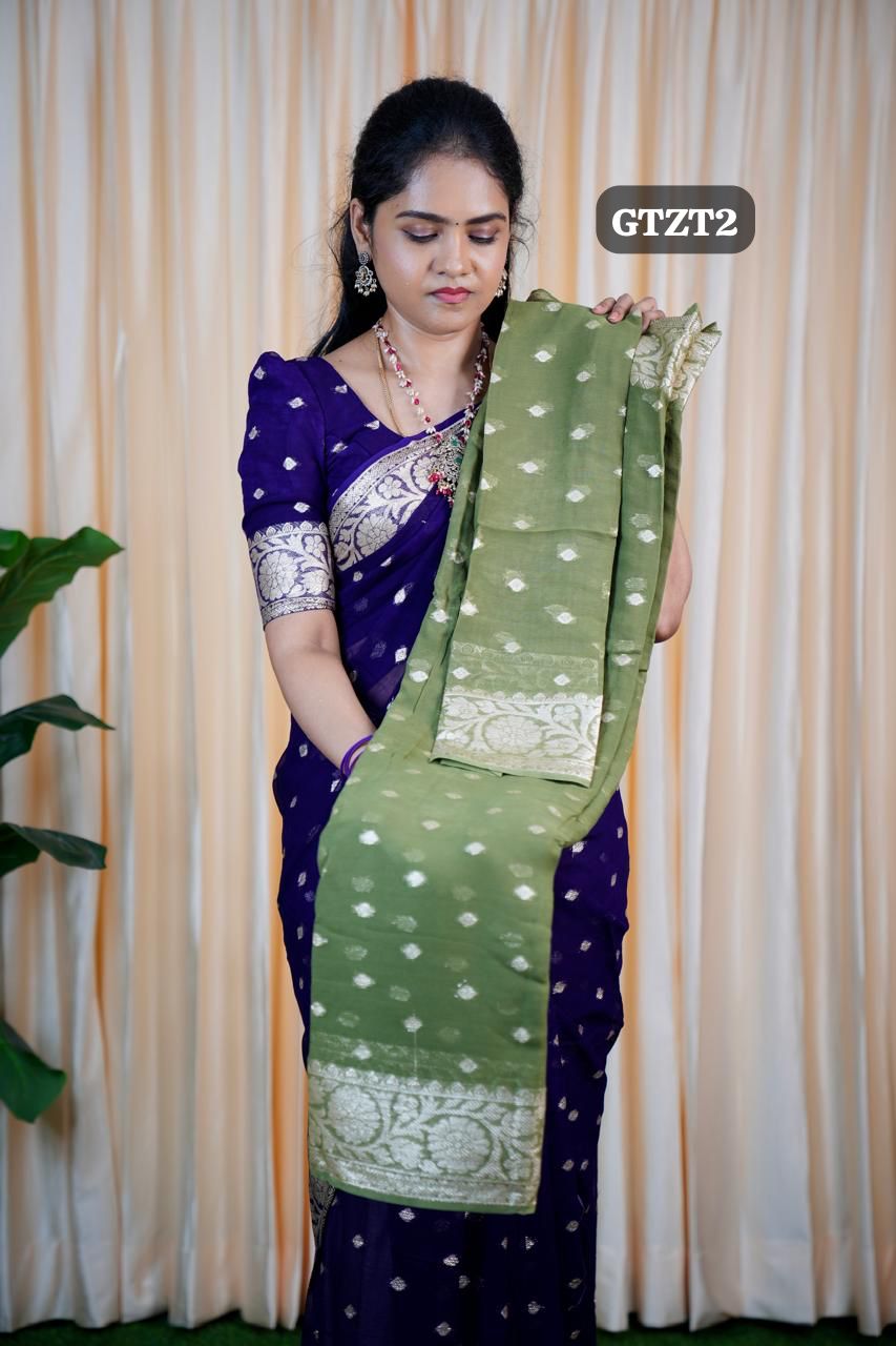 Viscose georgette sarees🥳
