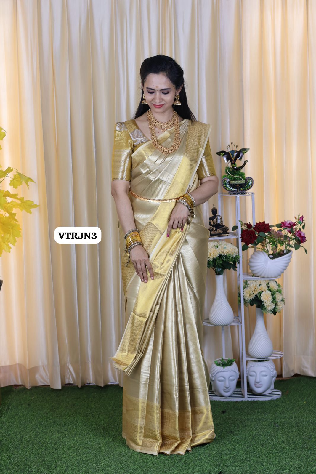 Kanchi inspired semi silk saree 🥳