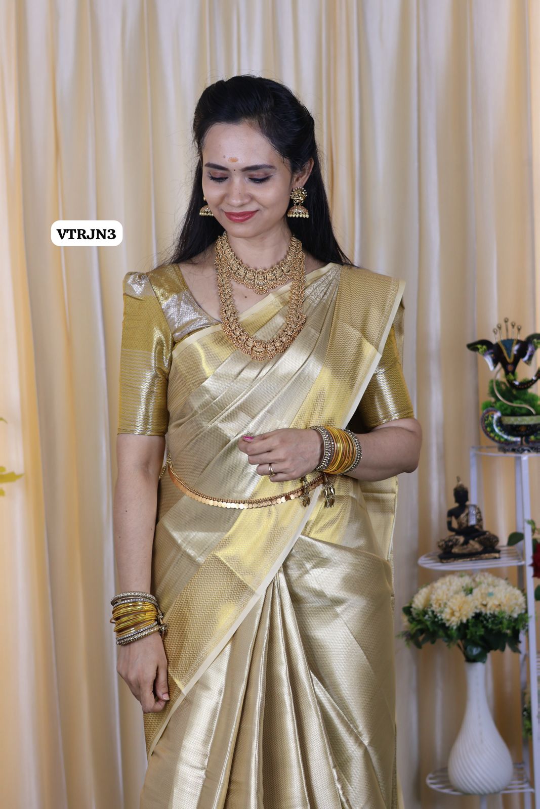 Kanchi inspired semi silk saree 🥳
