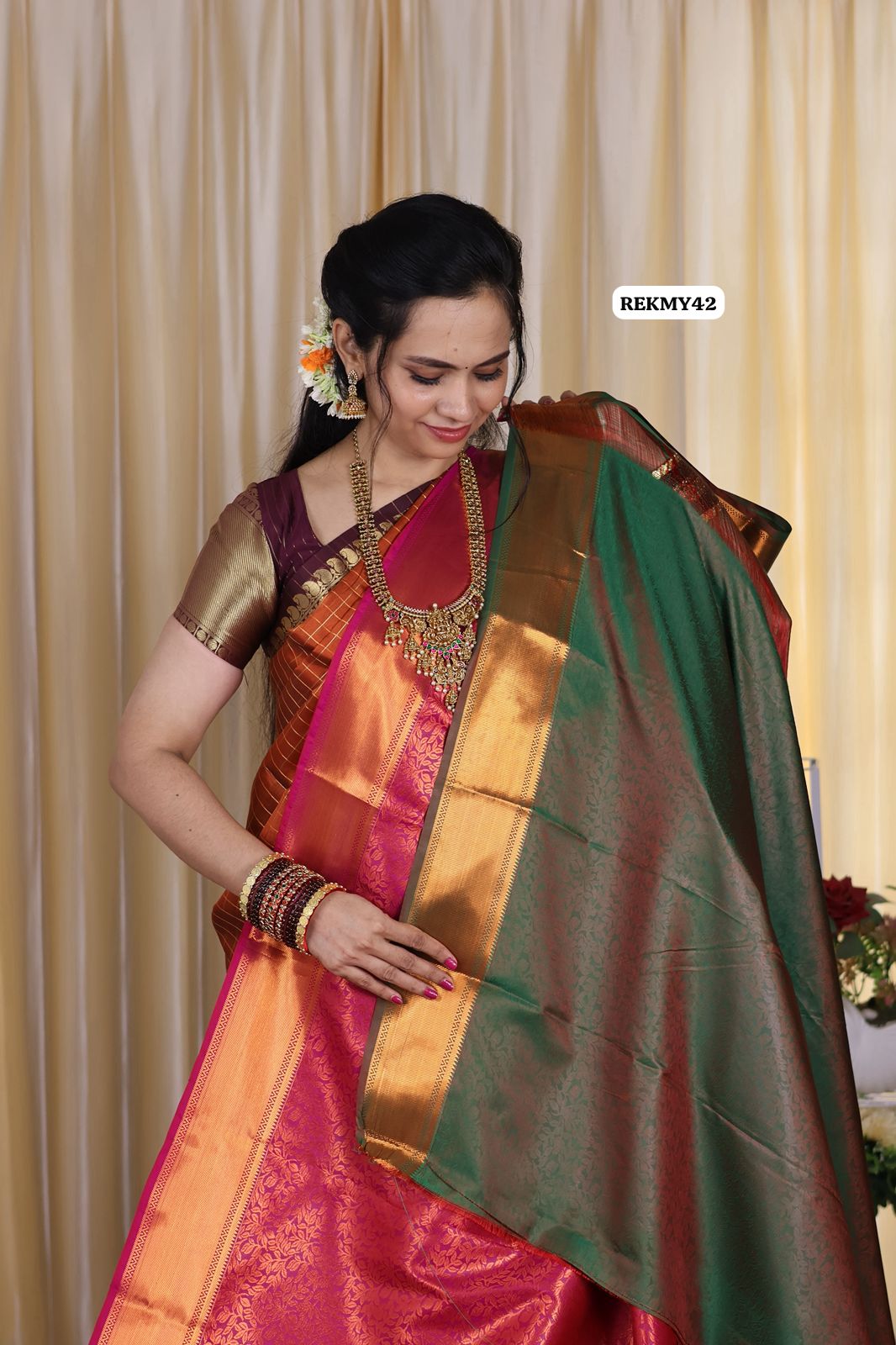 Bridal semi soft silk saree š„³