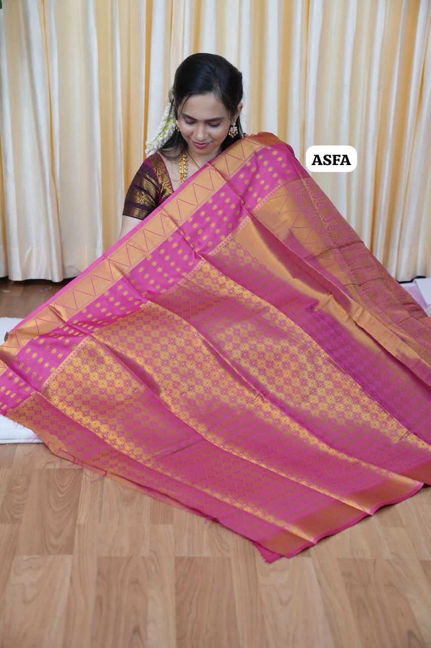 Bridal Kanchi semi silk saree 🥳