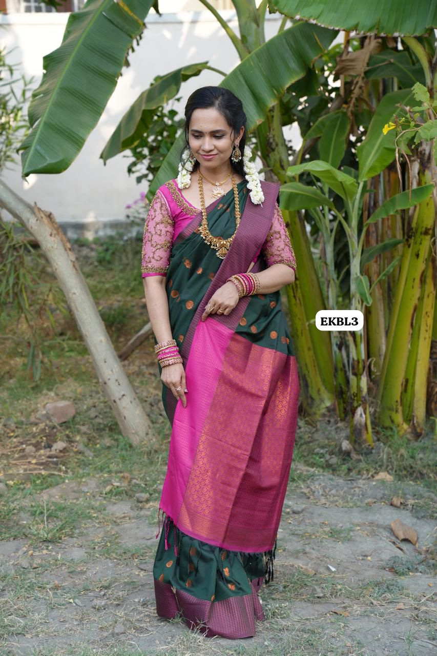 Semi soft silk saree 🥳