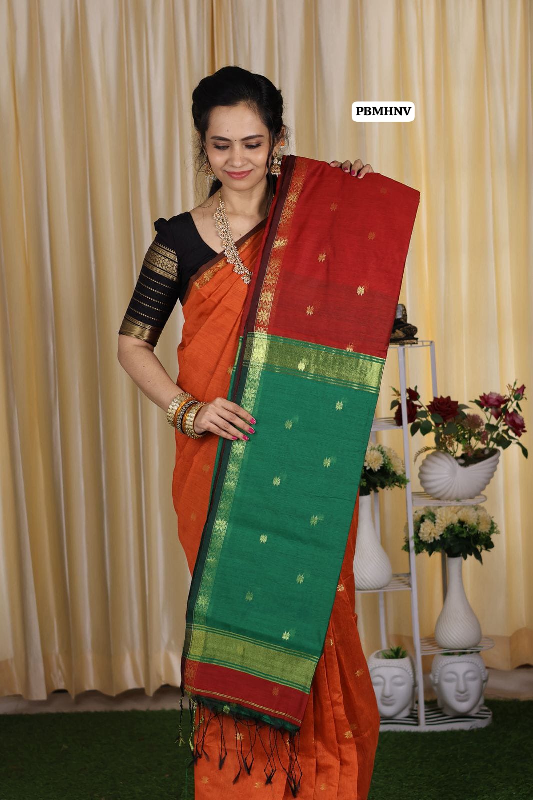Maheswari silk cotton zari weaving saree😍🥳