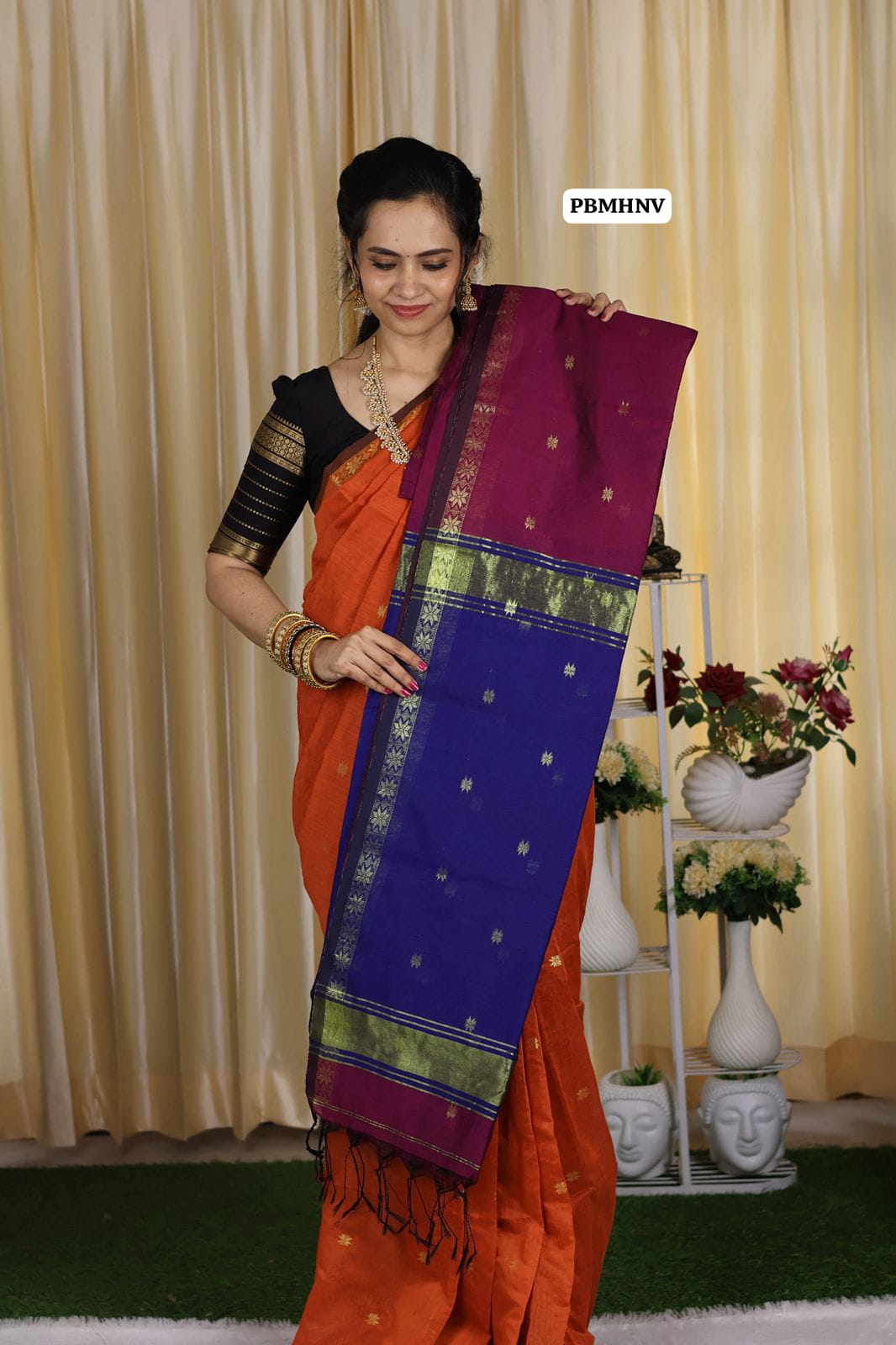 Maheswari silk cotton zari weaving saree😍🥳