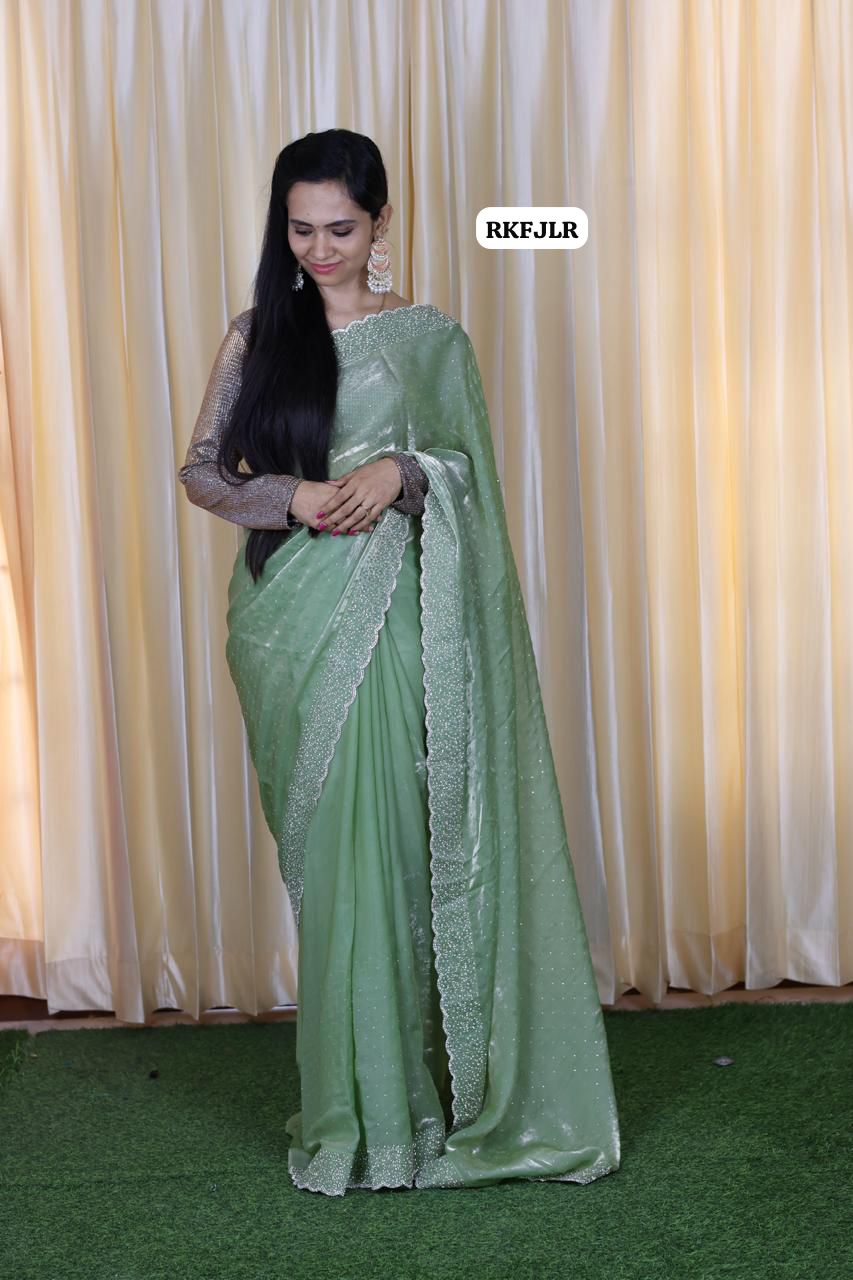 Space silk with jarkhan work Aadi offerš„³
