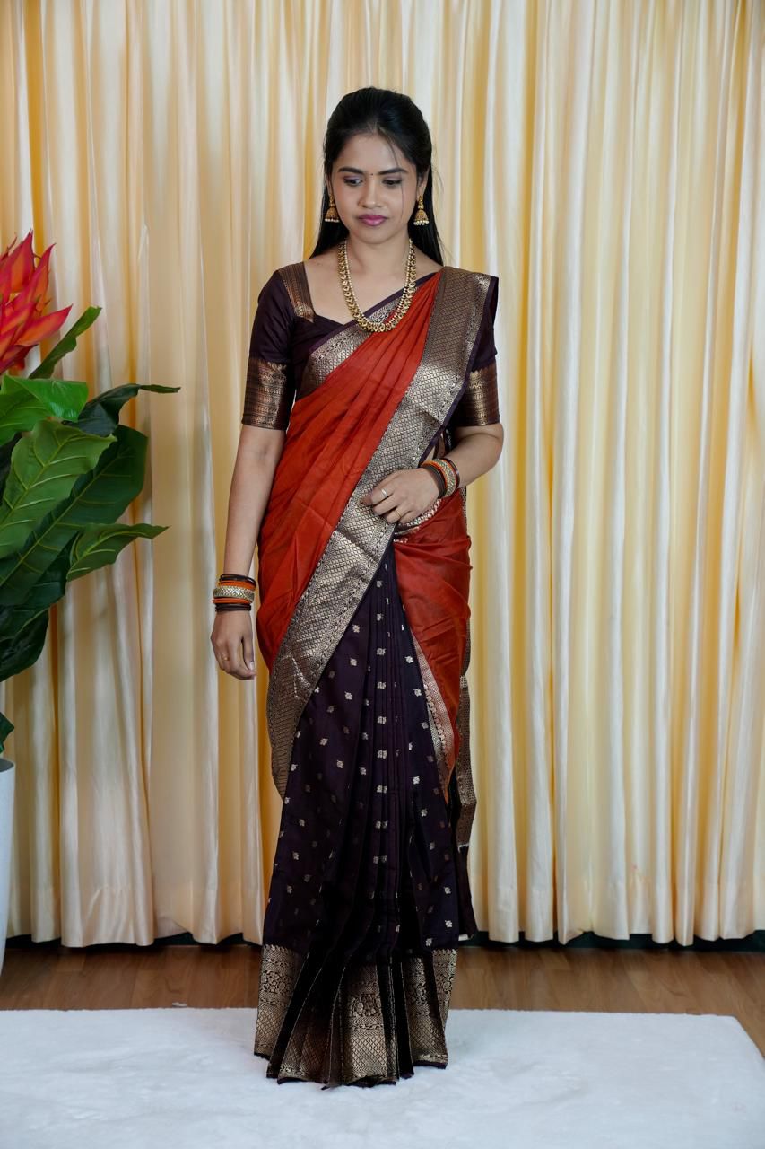 Warm silk sarees. in half and half prebook 🌙🥳