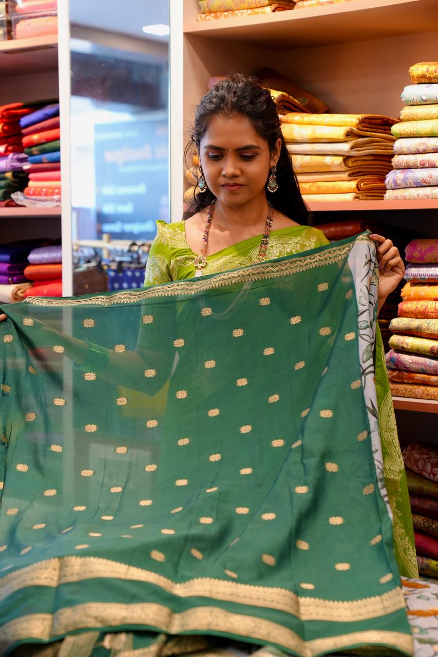 Semi Mysore crepe silk saree🥰 🌲 🏃🏼♀️Offer