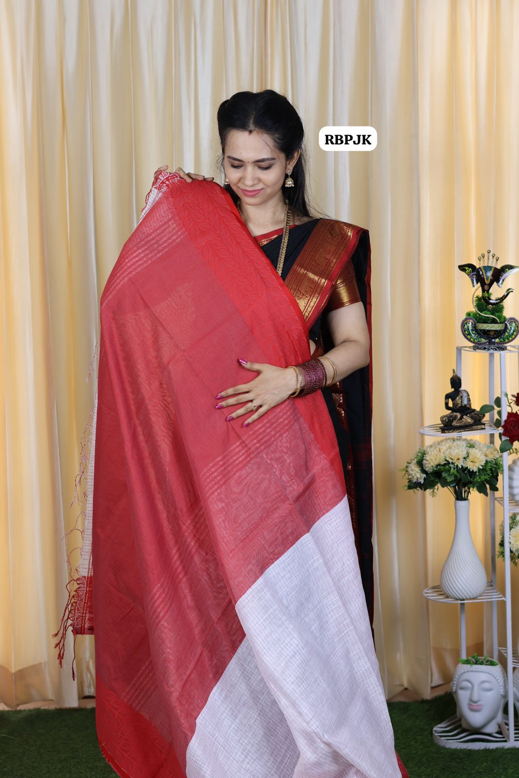 She s a fantasy song inspired cotton saree with embroidery 🥳