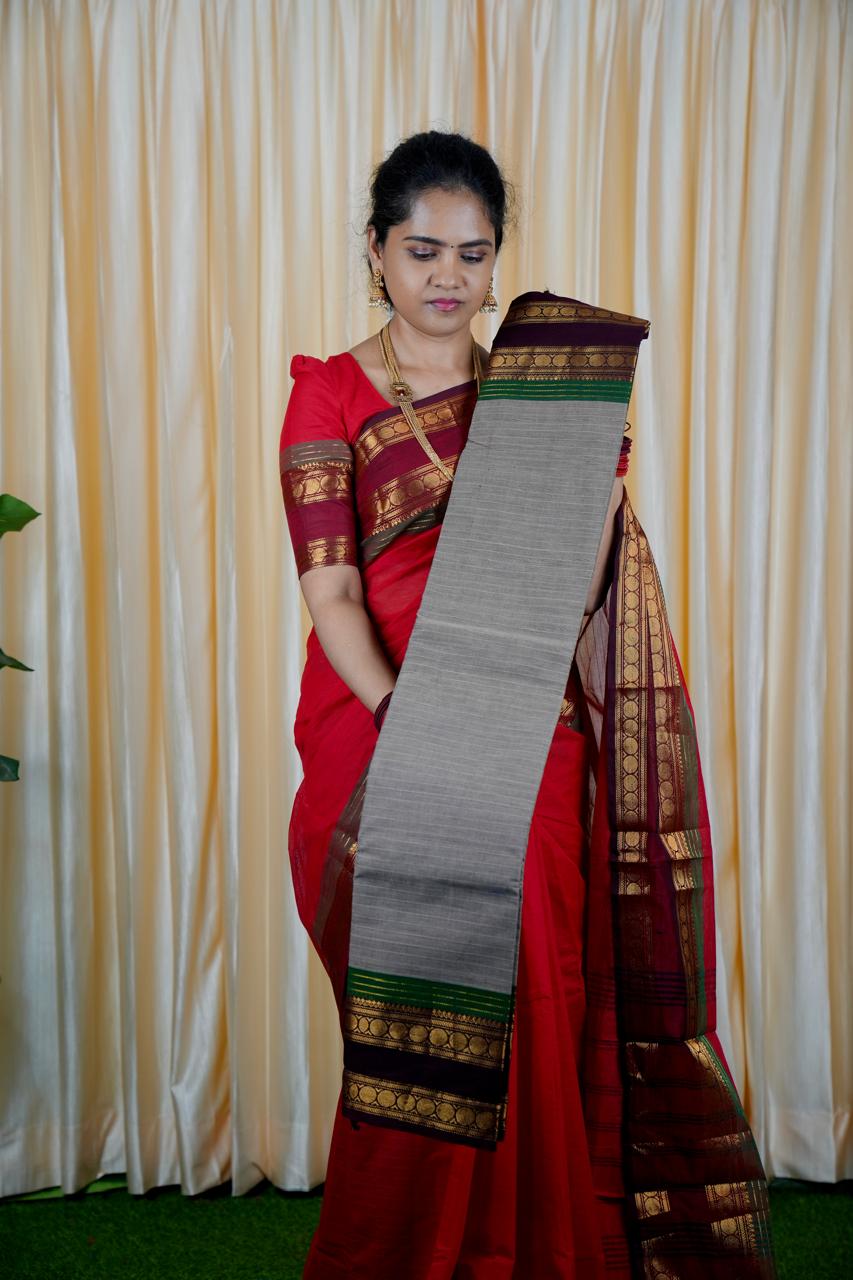 Premium kanchi cotton Running blouse. retta petta border š