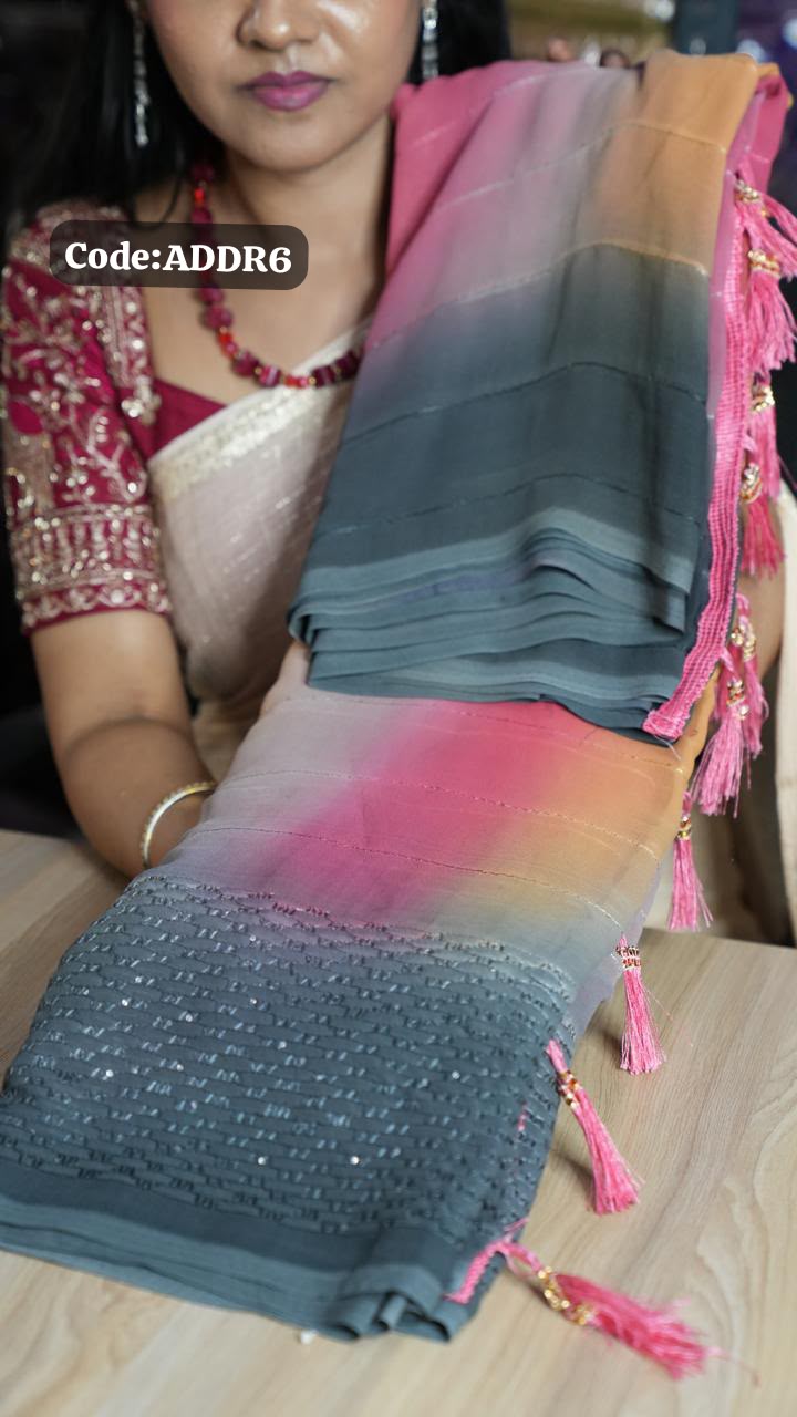 Soft georgette sarees🥰😎📚