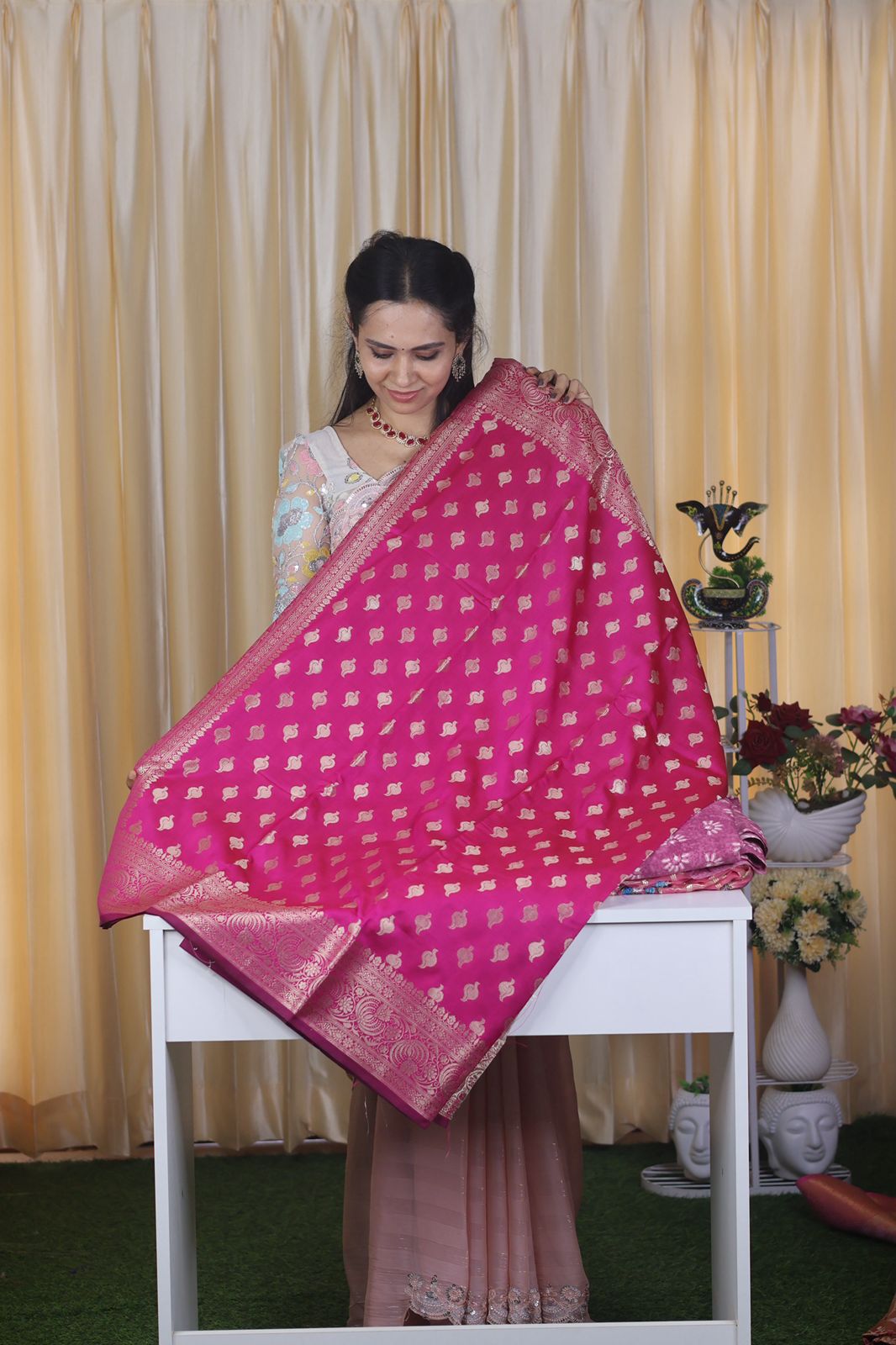 Aadi offer🌹Premium soft katan semi silk saree 🤗