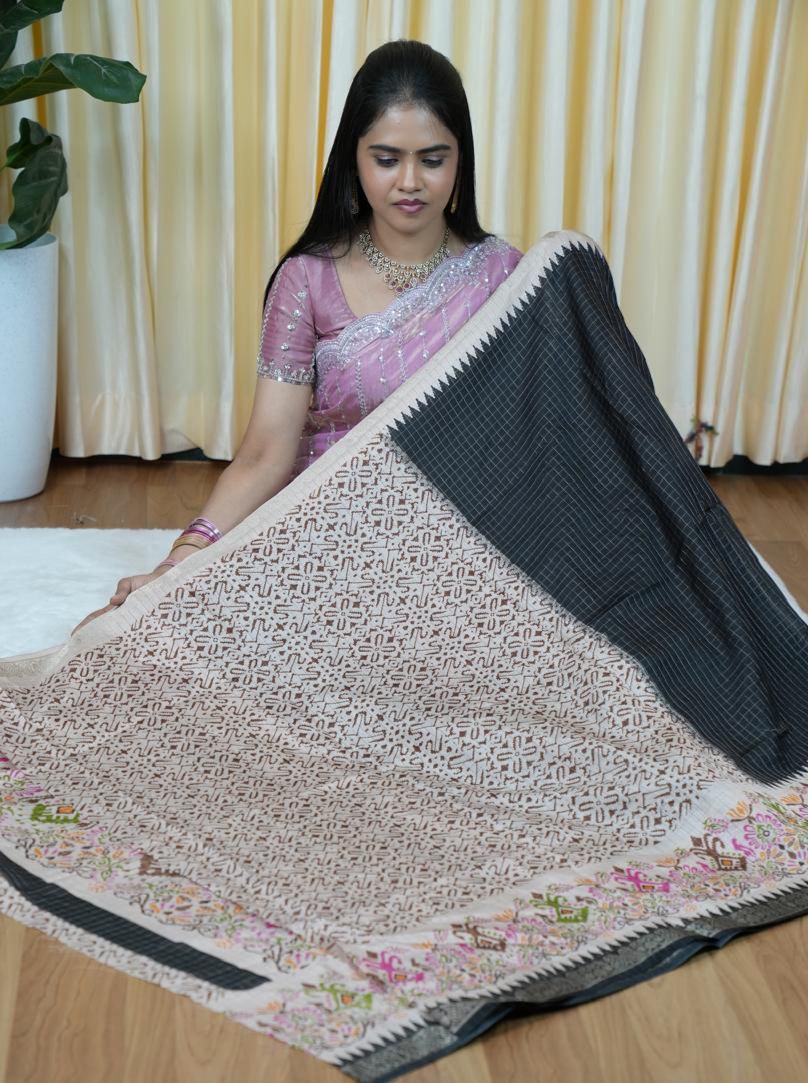 Handloom cotton silk saree🌈