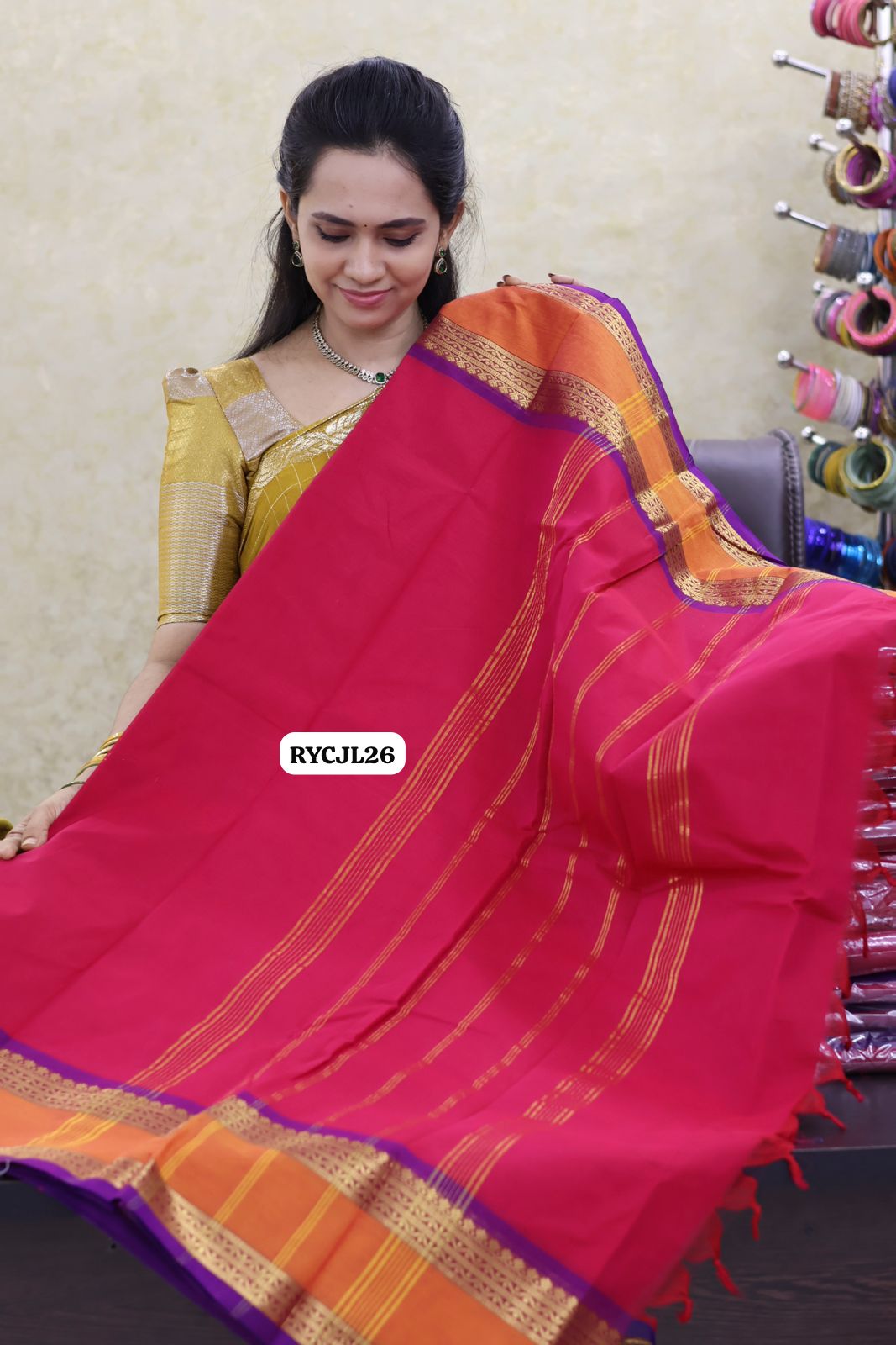 Kanchi cotton saree Ready😍😎 🥳