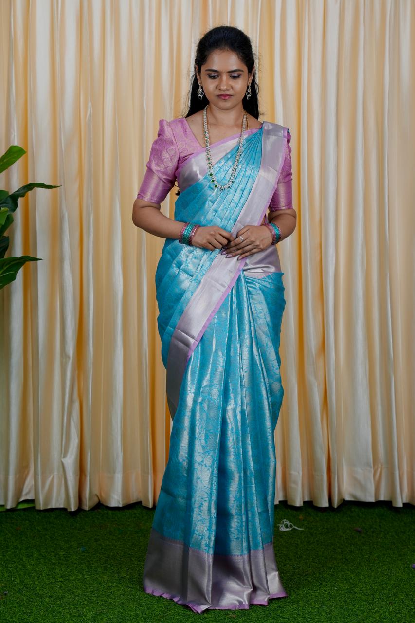 Katan tissue saree. 🥳