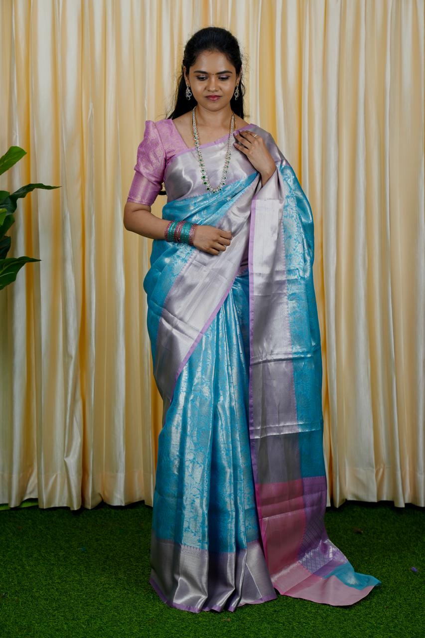 Katan tissue saree. 🥳