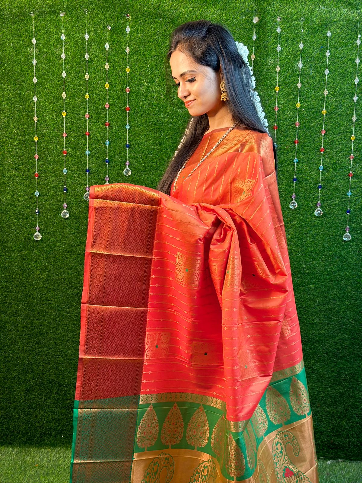 Semi soft silk with meena workš„³