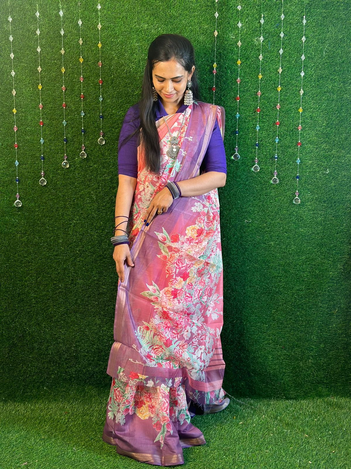 Alyabhat inspired linen cotton saree❌