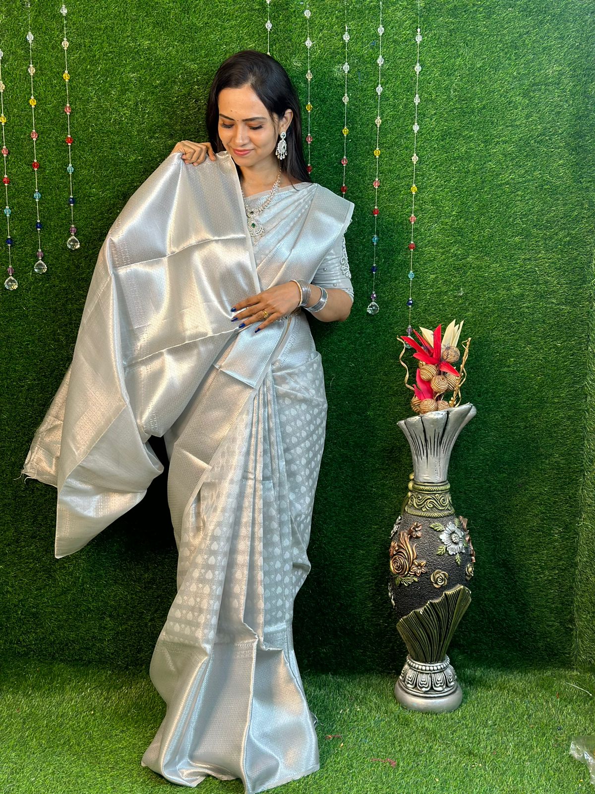 Semi katan premium quality saree❌