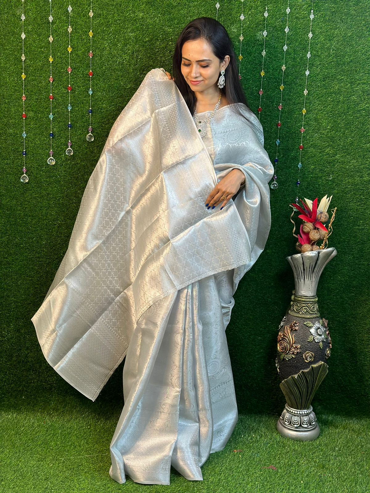 Semi katan silk saree😍🥳