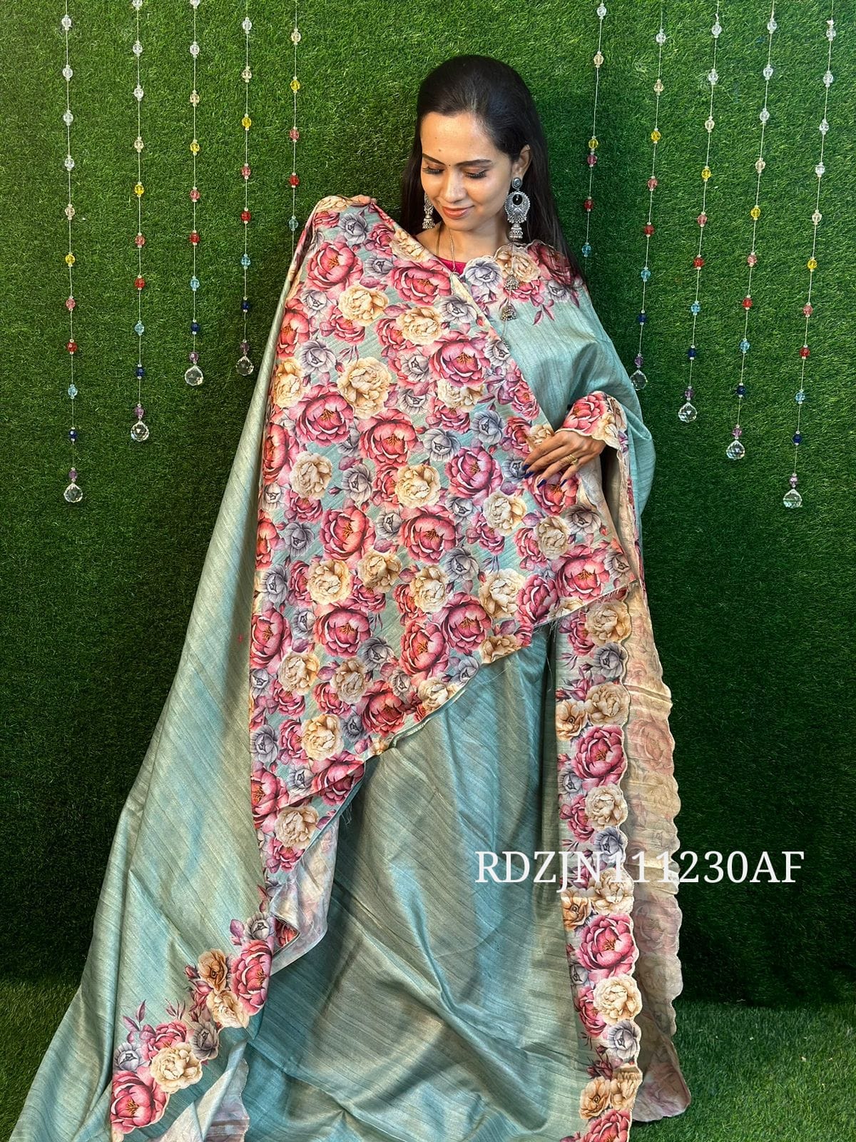 Tussar silk saree