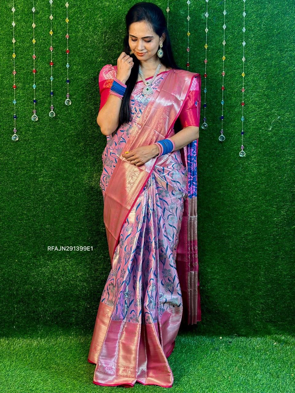 Semi silk soft saree.🥳prebook