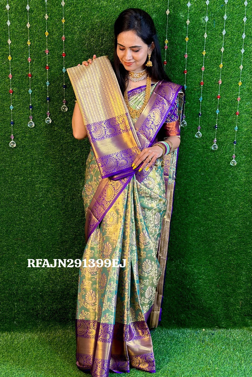 Kanchi semi silk saree.sold❌