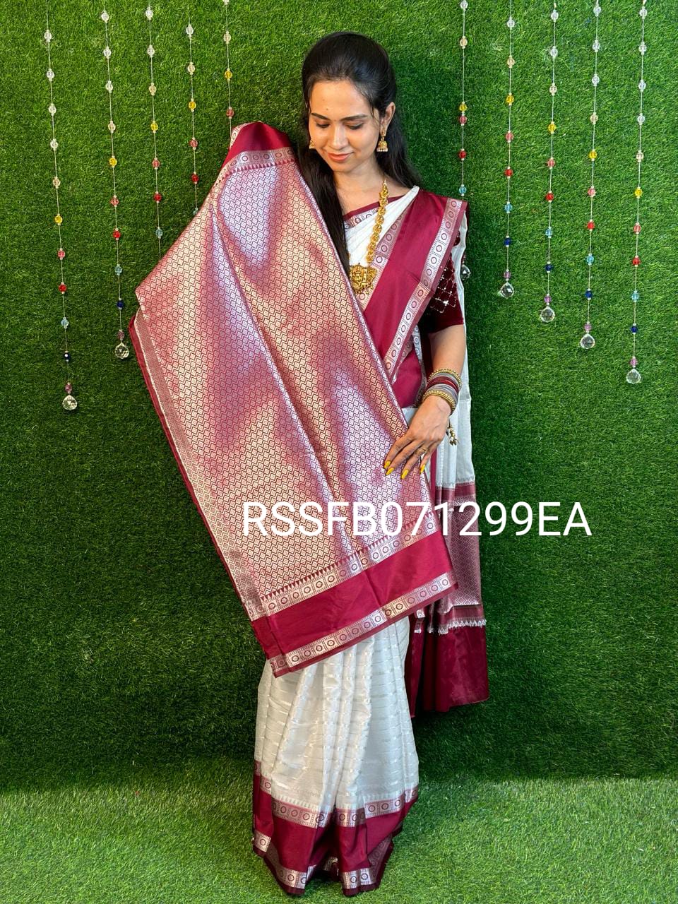 Warm silk with silver zaree prebook 🥳