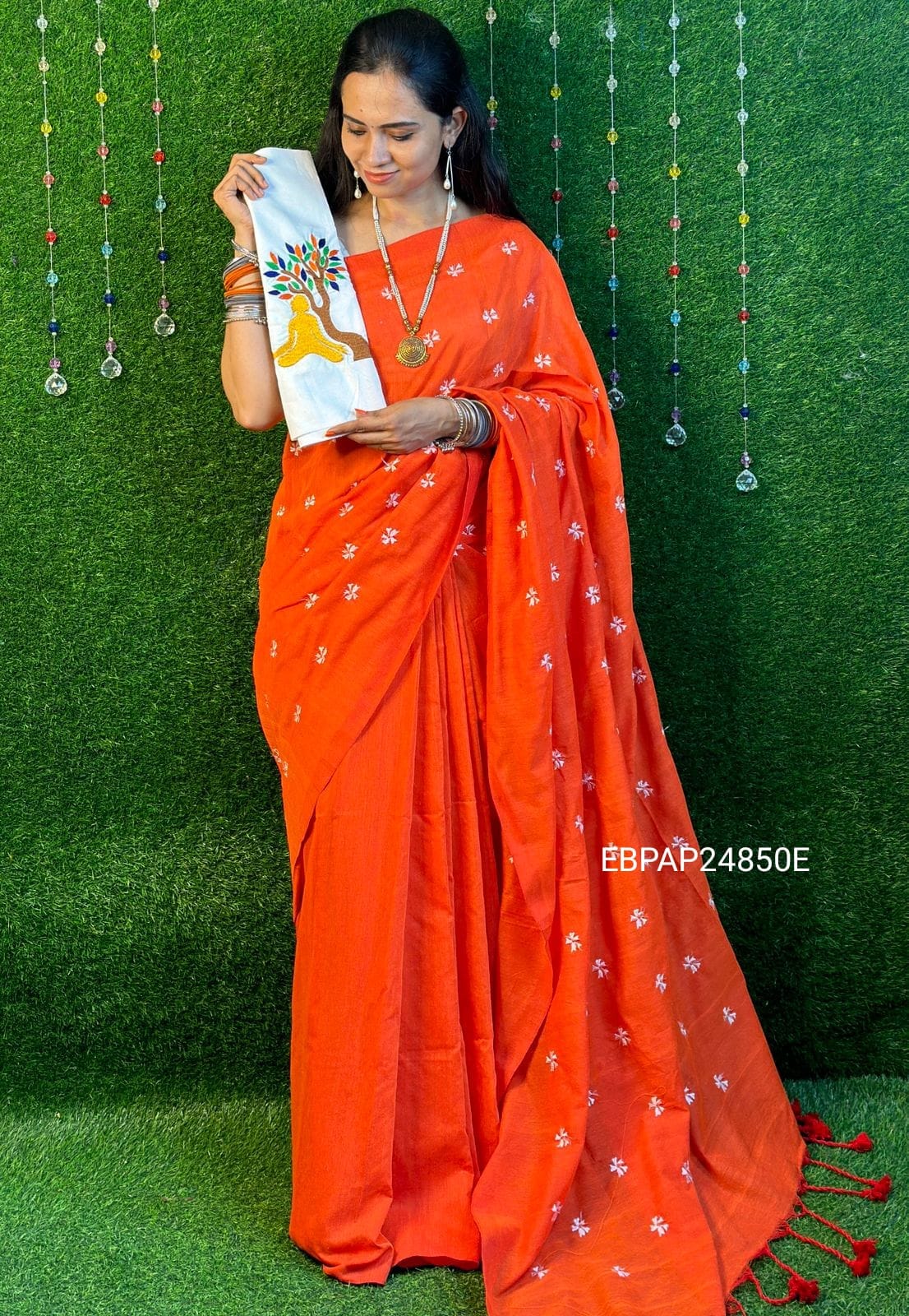 Pure handloom cotton saree