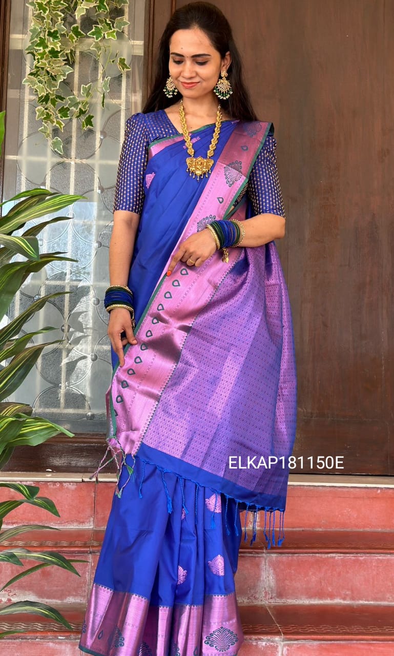 Kanchi semi soft silk saree❌