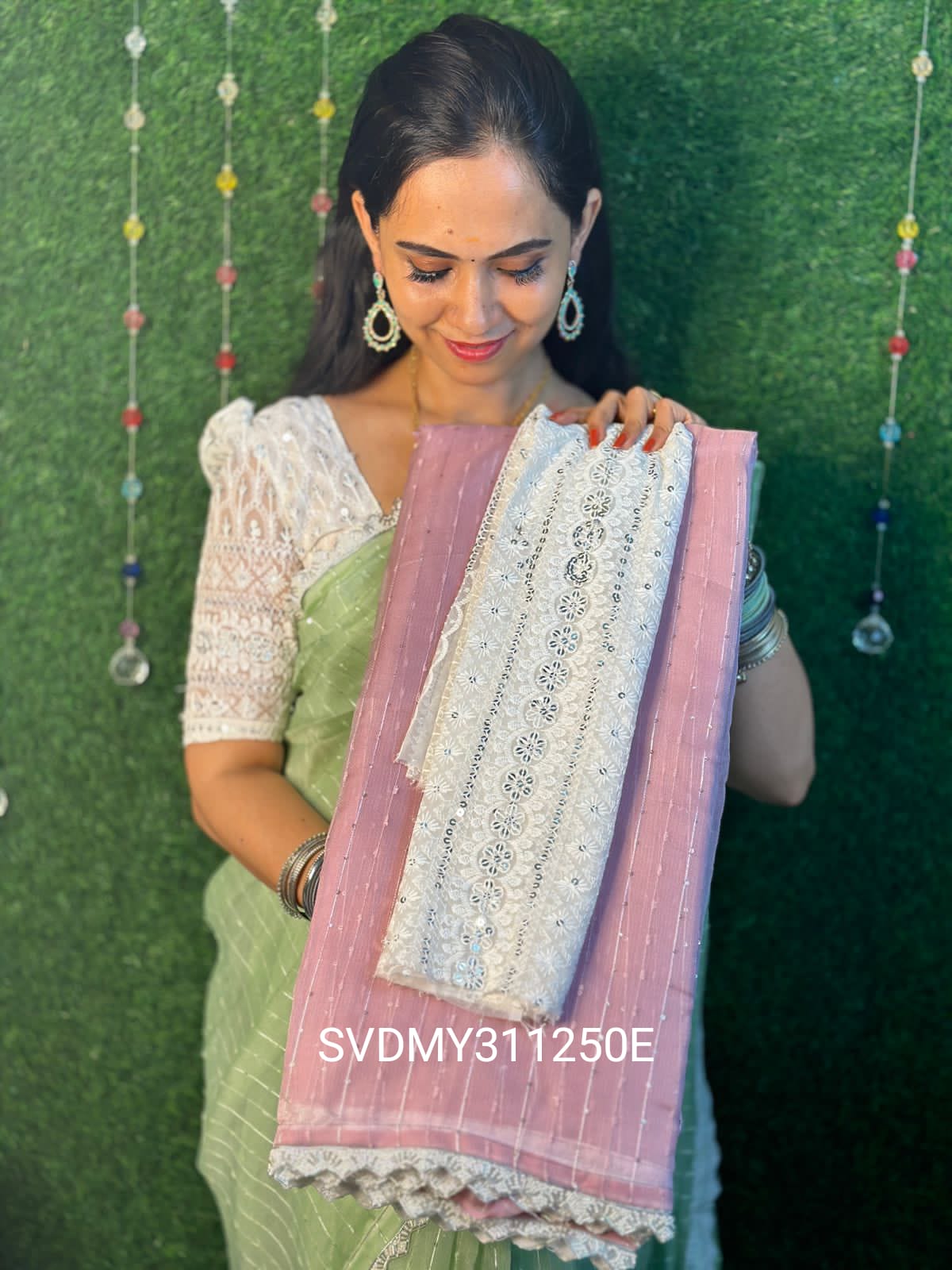 Organza cotton saree