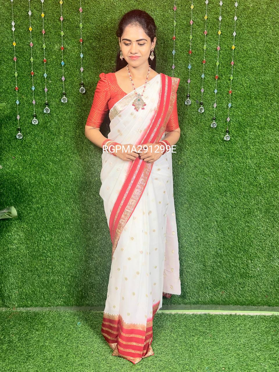 Viscose georgette saree 🥳