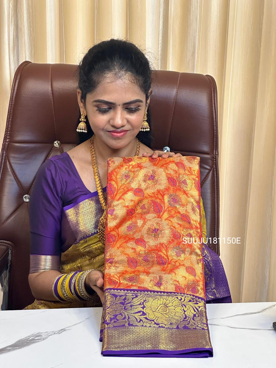 Kanchipuram inspired semi silk saree š„³