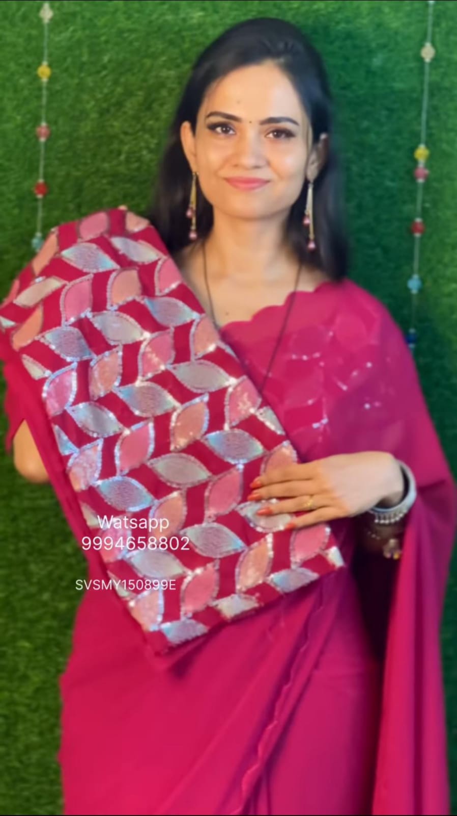 Party wear sarees.