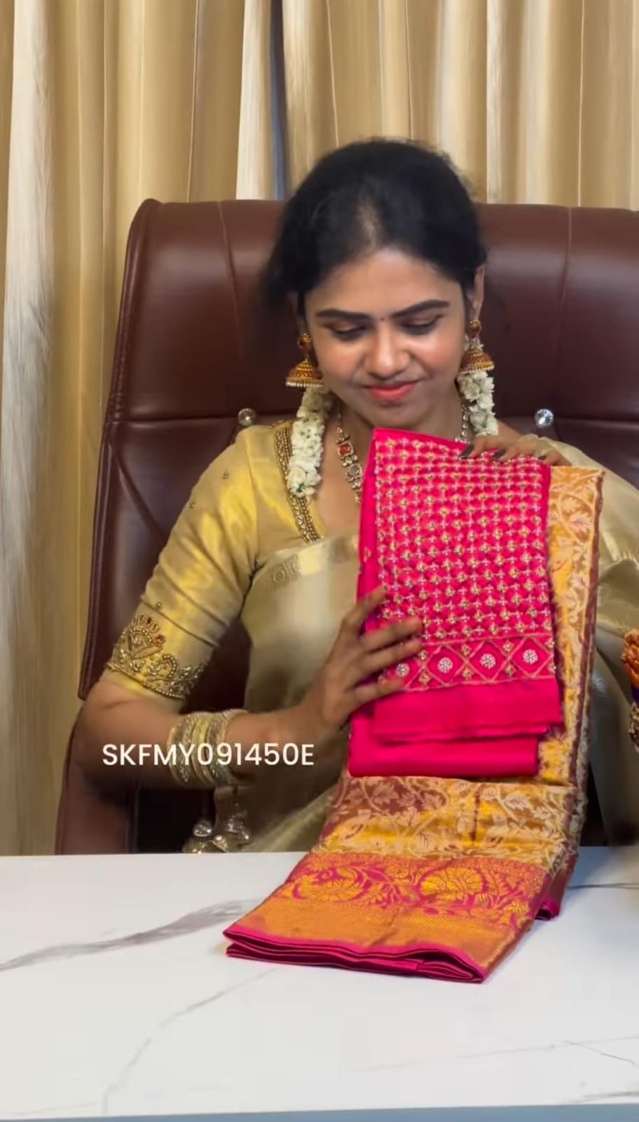 Kanchipuram inspired semi silk saree..š„³