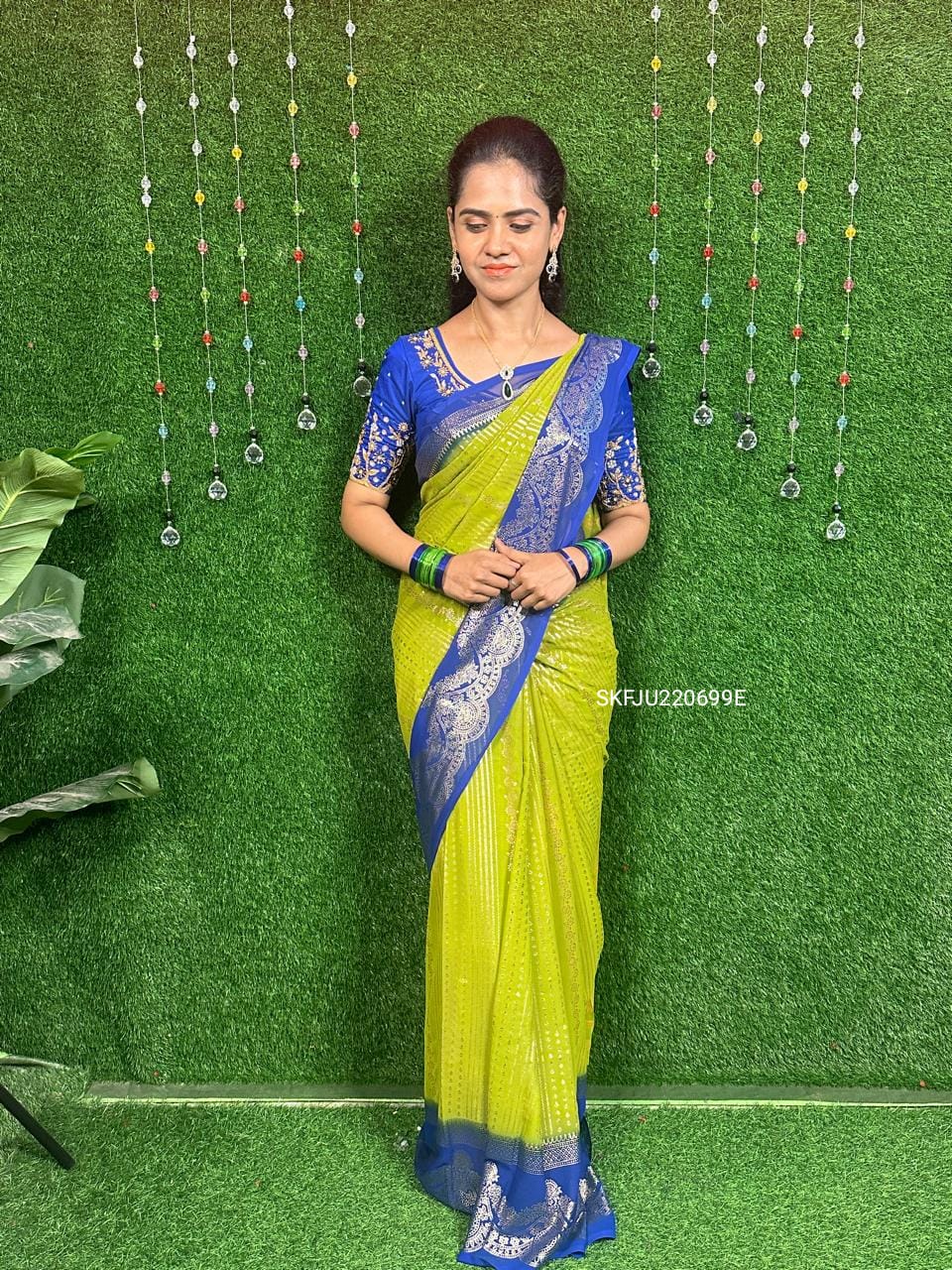 Chiffon saree.