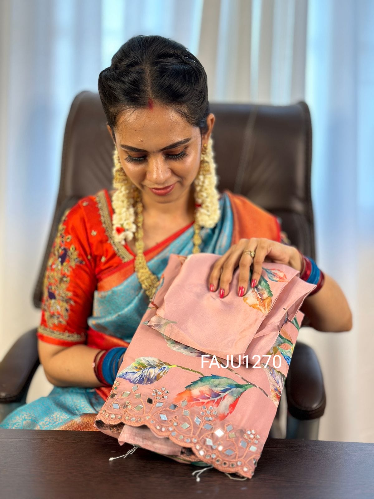 Mirror work saree prebook❌