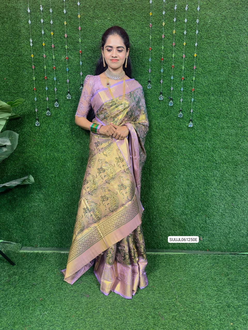 Kanchi semi silk saree❌
