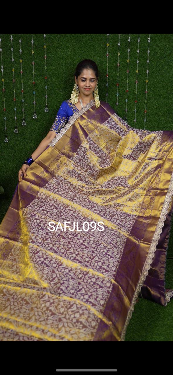 Prebook Bridal semi silk sarees sold❌