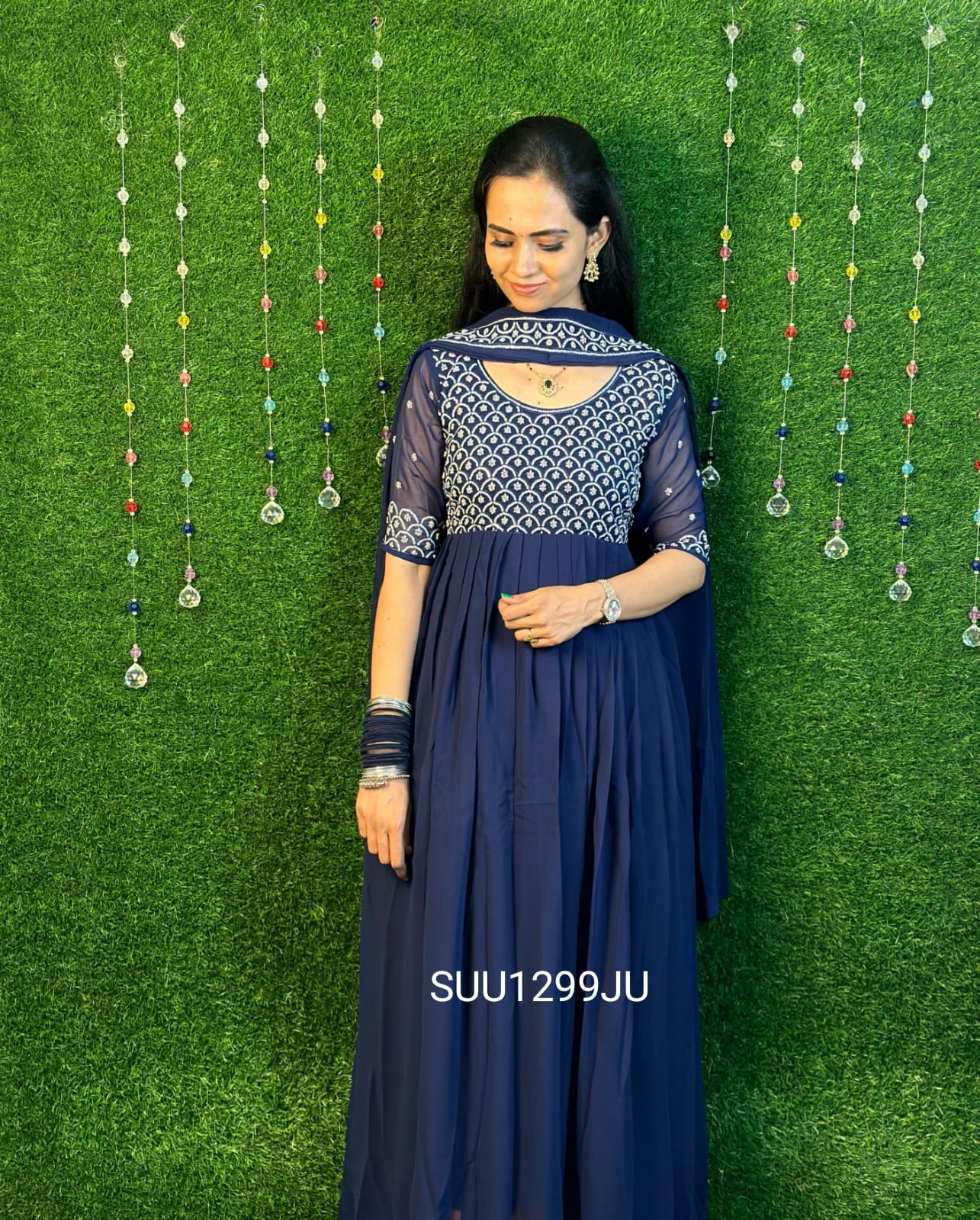 Long frock with dupatta🥳 – Rishi Boutique - Main Image