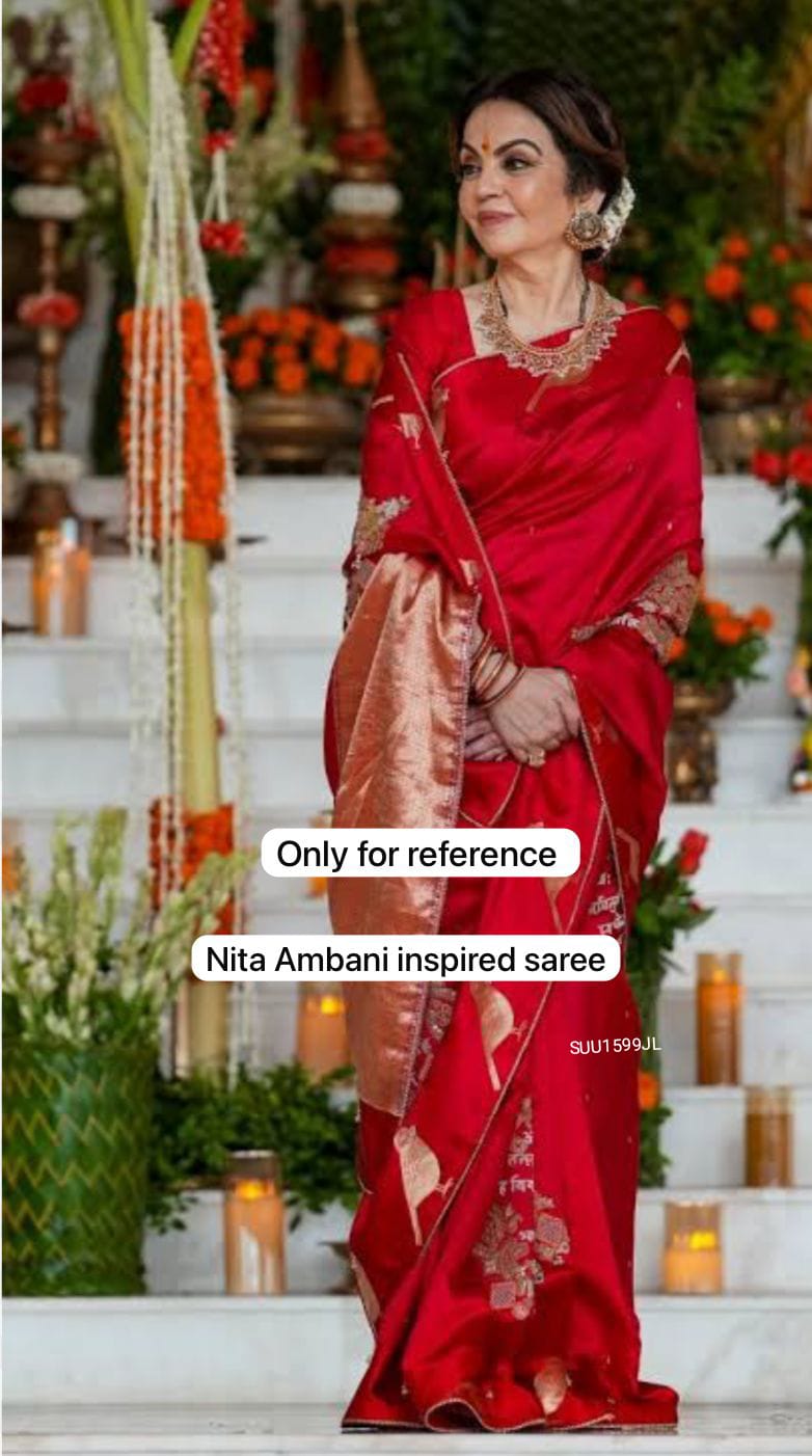 Nita Ambani Inspired saree XXX Rishi Boutique 