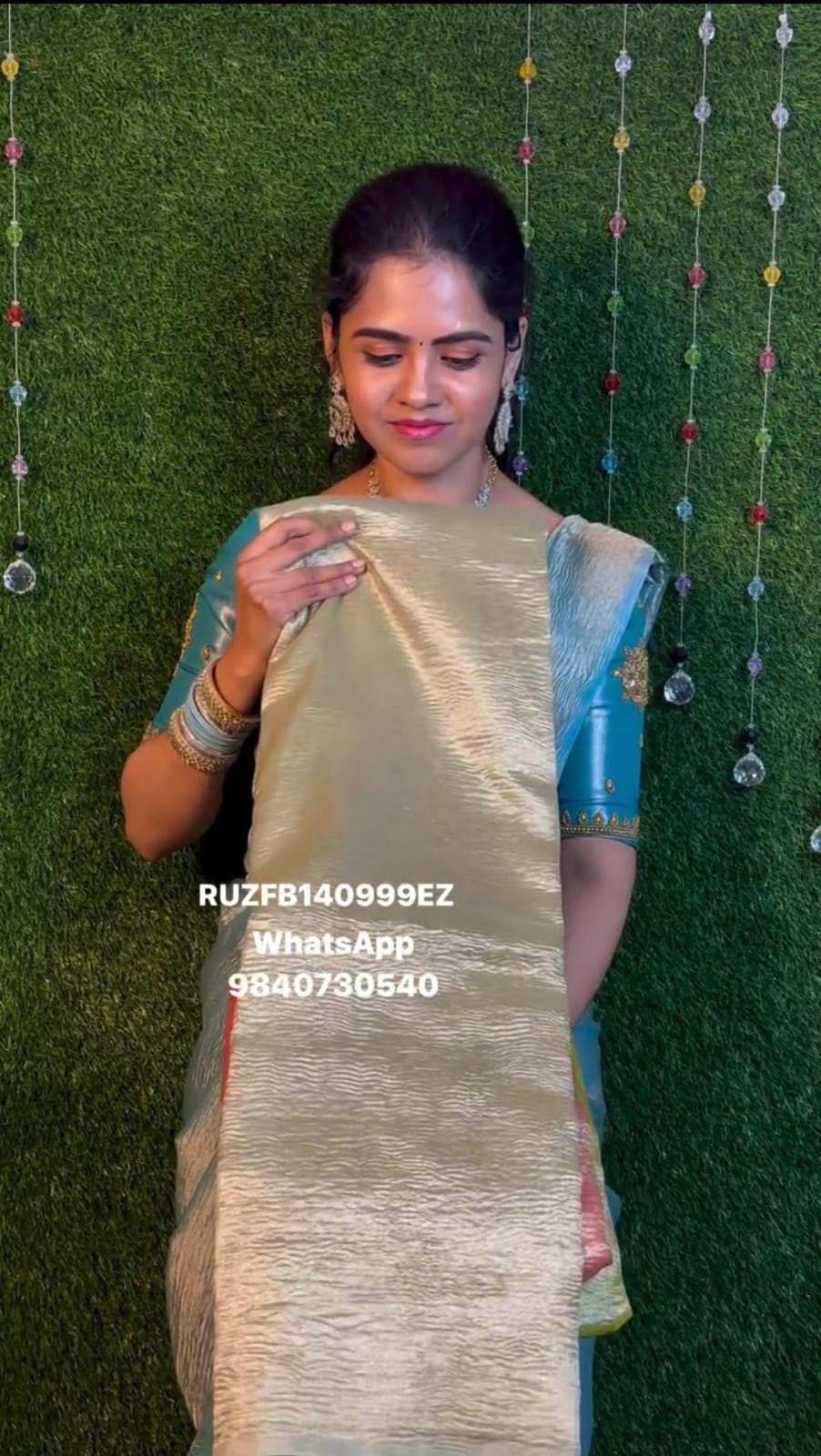 Crushed saree prebook 🥳