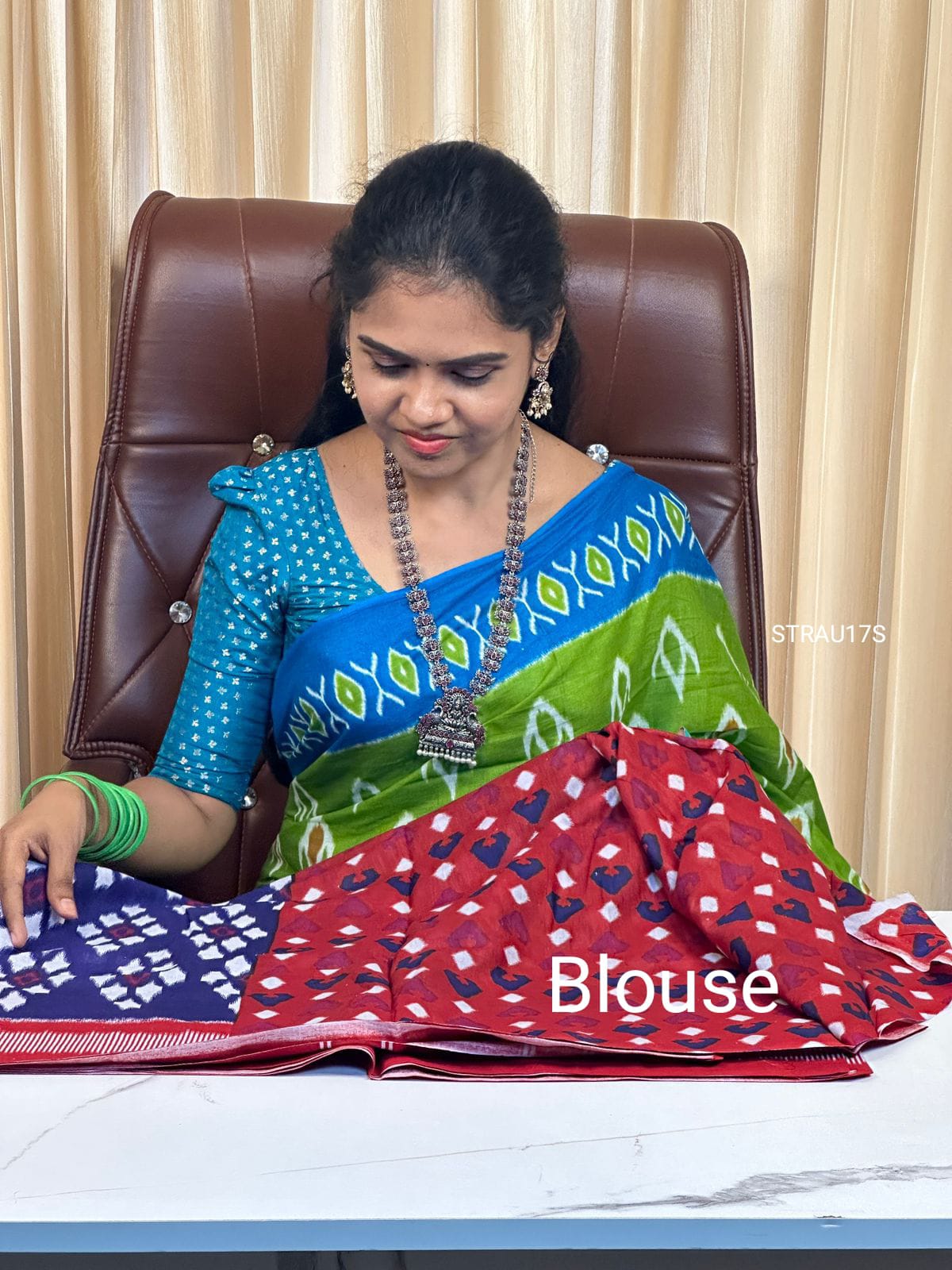 Cotton jaipur block print saree.YYY