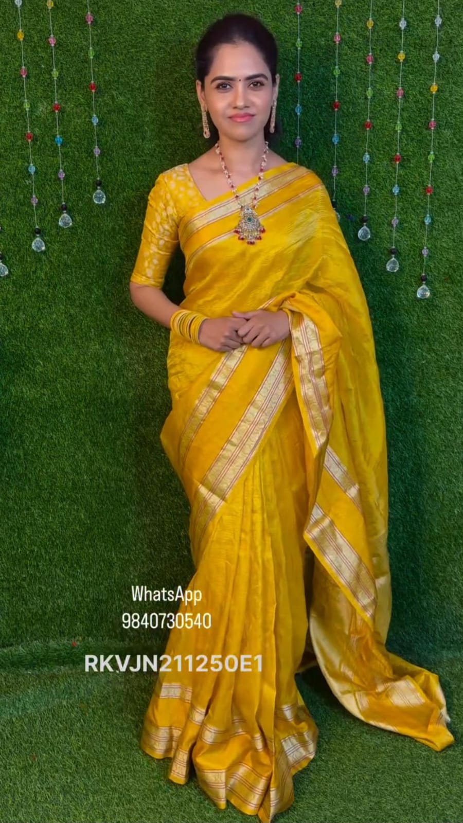 Crushed tissue sarees.❌