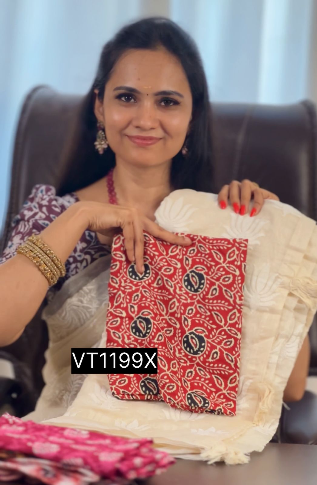 Cotton saree with embroidery work ❌