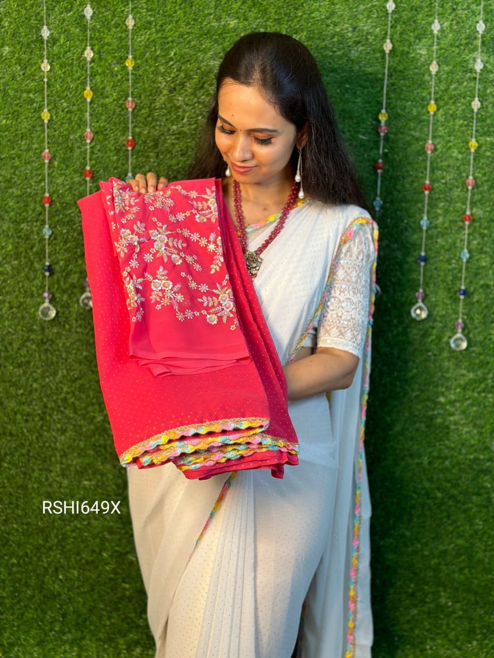 Party wear saree. Prebook 2 weeks dispatch time❌